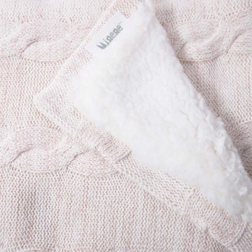 Double Sided Blanket - Knitted & Puffy 100 x 75 cm